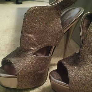 Charlotte Russe glitter heels